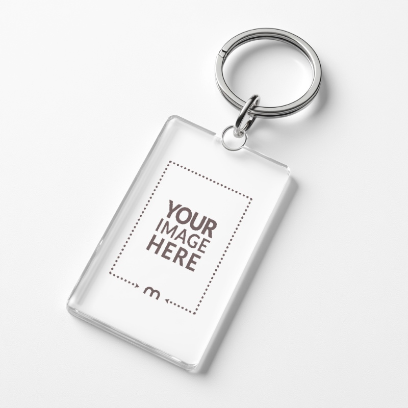 Acrylic Keychain Mockup for Merch and Gift Branding preview image