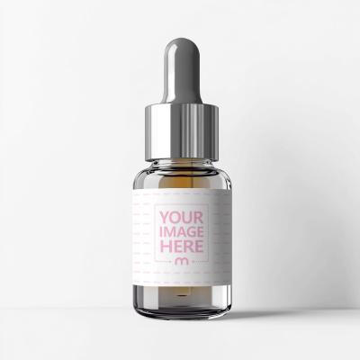Minimal Serum Dropper Bottle Mockup for Clinical Skincare Packaging