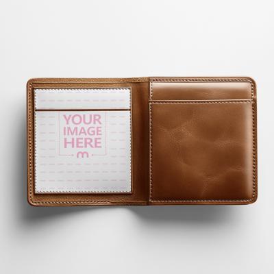 Leather Wallet Mockup for Luxury Accessories Branding