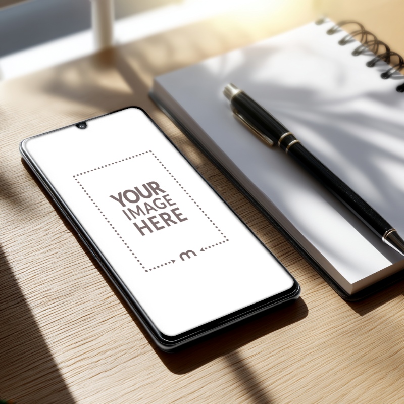 Mobile Screen Mockup for Tech Product Display preview image