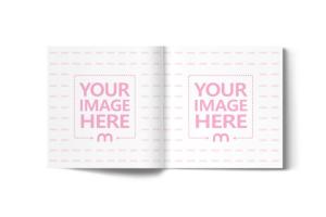 Open Square Book/Magazine Mockup Generator