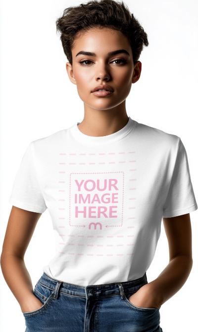 Plain T-Shirt Mockup for Casual Fashion Line Showcase