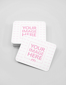 Rounded Corners Business Cards Mockup Generator