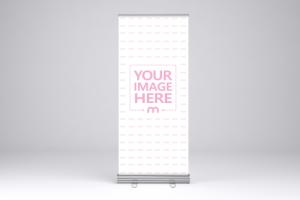 Single Roll Up Banner Stand Mockup Generator
